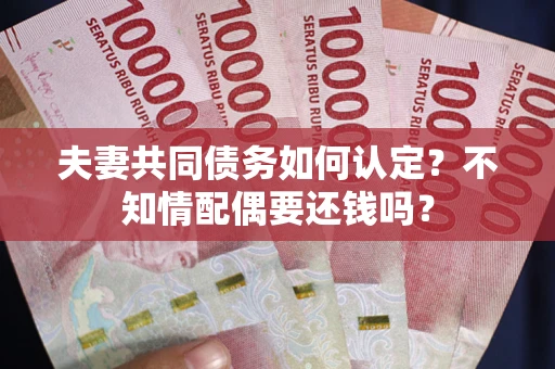 武汉夫妻共同债务如何认定？不知情配偶要还钱吗？