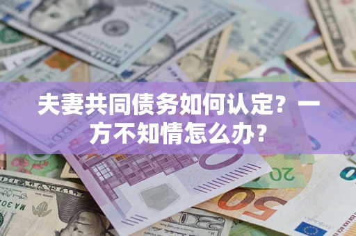 武汉夫妻共同债务如何认定？一方不知情怎么办？