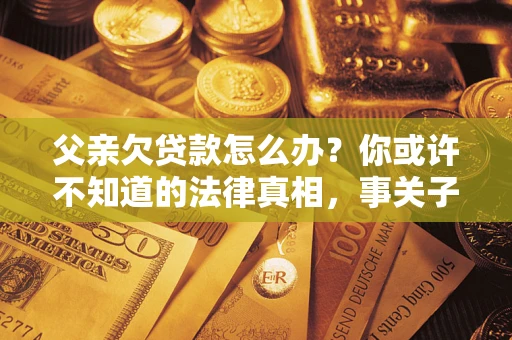 武汉父亲欠贷款怎么办？你或许不知道的法律真相，事关子女未来