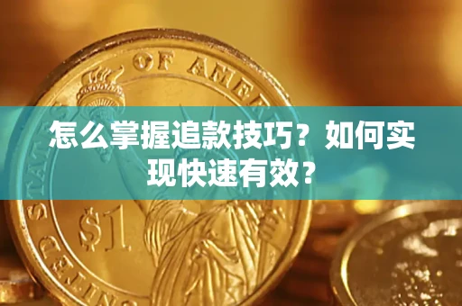 武汉怎么掌握追款技巧？如何实现快速有效？