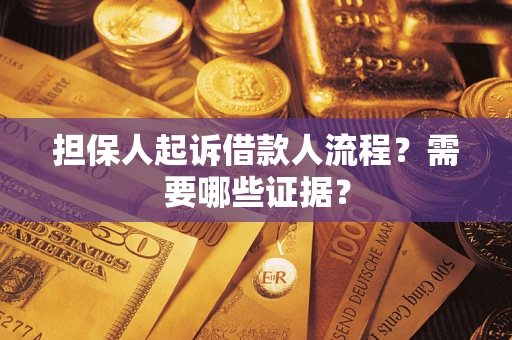 武汉担保人起诉借款人流程？需要哪些证据？