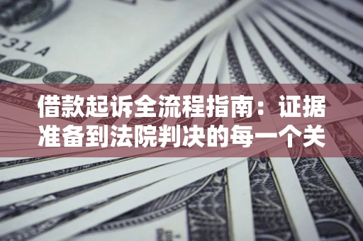 武汉借款起诉全流程指南：证据准备到法院判决的每一个关键步骤