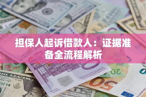 武汉担保人起诉借款人：证据准备全流程解析