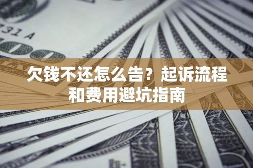 武汉欠钱不还怎么告？起诉流程和费用避坑指南